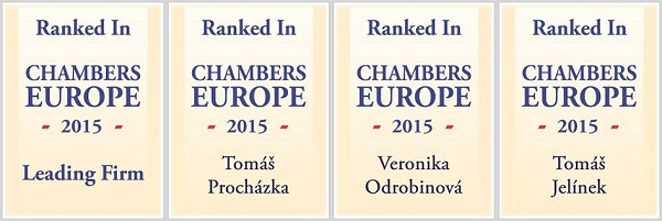 Chambers Europe - ocenění pro Dvořák Hager & Partners