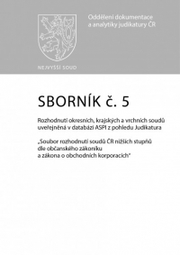 Sborník č. 5  Závazky z právních jednání přenechání věci k užití jinému