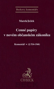 Cenné papíry v novém občanském zákoníku. Komentář