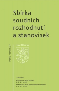 Sbírka soudních rozhodnutí a stanovisek Nejvyššího soudu