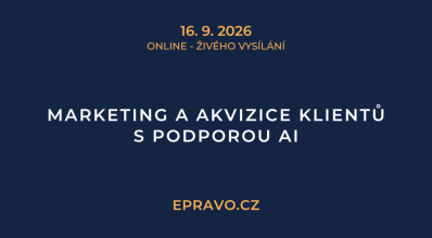 Marketing a akvizice klientů s podporou AI (online - živé vysílání) - 16.9.2026