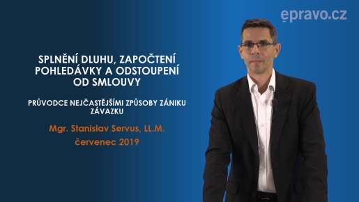 Splnění dluhu, započtení pohledávky a odstoupení od smlouvy