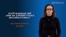 Zvlášť zranitelná oběť „aneb jak jí můžeme z pozice zmocněnce pomoci“