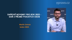 Daňové novinky pro rok 2023 - Daň z příjmů fyzických osob 2023