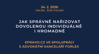 Jak správně nařizovat dovolenou individuálně i hromadně (online - živé vysílání) - 24.2.2026