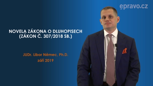 Novela zákona o dluhopisech (Zákon č. 307/2018 Sb.)