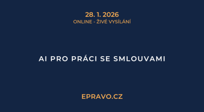 AI pro práci se smlouvami (online - živé vysílání) - 28.1.2026