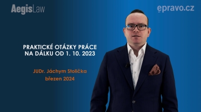 Praktické otázky práce na dálku od 1. 10. 2023