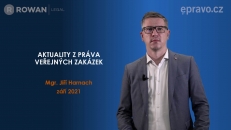 Aktuality z práva veřejných zakázek (září 2021)