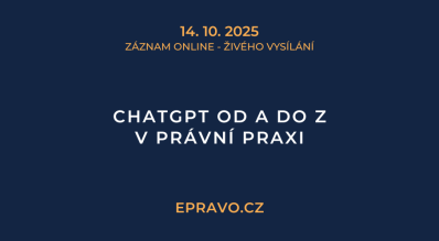 ZÁZNAM: ChatGPT od A do Z v právní praxi - 14.10.2025