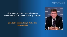 Trestní právo daňové - Přechod trestní odpovědnosti u právnických osob podle § 10 TOPO