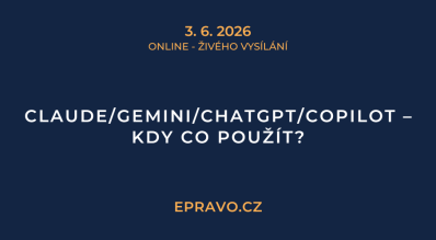 Claude/Gemini/ChatGPT/Copilot – kdy co použít? (online - živé vysílání) - 3.6.2026