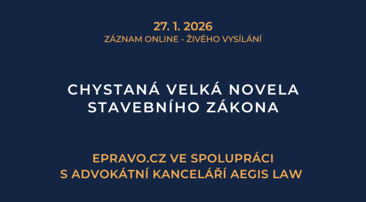 ZÁZNAM: Chystaná velká novela stavebního zákona - 27.1.2026