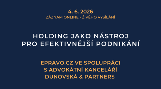 ZÁZNAM: Holding jako nástroj pro efektivnější podnikání - 4.6.2026