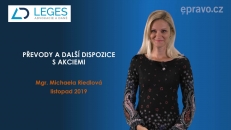 Převody a další dispozice s akciemi