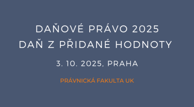 Daňové právo 2025 - Daň z přidané hodnoty - 3.10.2025