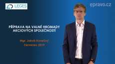 Příprava na valné hromady akciových společností