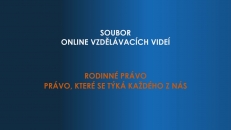 Rodinné právo - právo, které se týká každého z nás