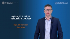 Aktuality z práva veřejných zakázek (únor 2022)