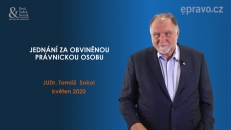 Jednání za obviněnou právnickou osobu