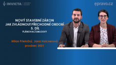 Nový stavební zákon - Jak zvládnout přechodné období - 5. díl - Plánovací smlouvy