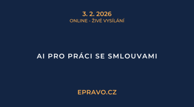 AI pro práci se smlouvami (online - živé vysílání) - 3.2.2026