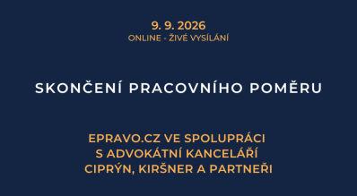 Skončení pracovního poměru (online - živé vysílání) - 9.9.2026