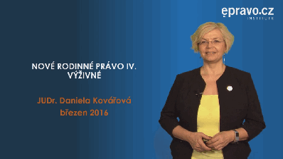 Rodinné právo IV - výživné