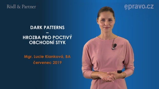 Dark patterns – hrozba pro poctivý obchodní styk