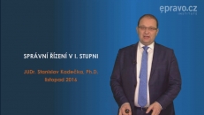 Správní řízení v I. stupni