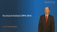 Kontrolní hlášení DPH 2016