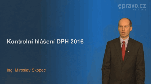 Kontrolní hlášení DPH 2016