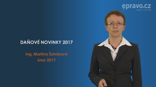 Daňové novinky 2017