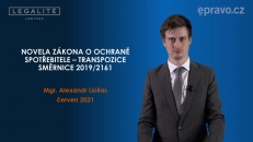 Novela zákona o ochraně spotřebitele - transpozice směrnice 2019/2161