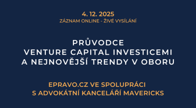 ZÁZNAM: Průvodce venture capital investicemi a nejnovější trendy v oboru - 4.12.2025