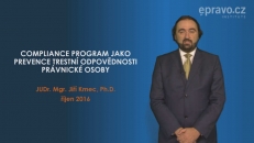 Compliance program jako prevence trestní odpovědnosti právnické osoby