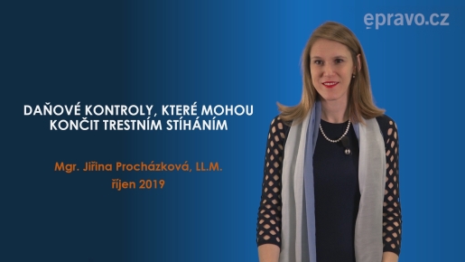 Daňové kontroly, které mohou končit trestním stíháním