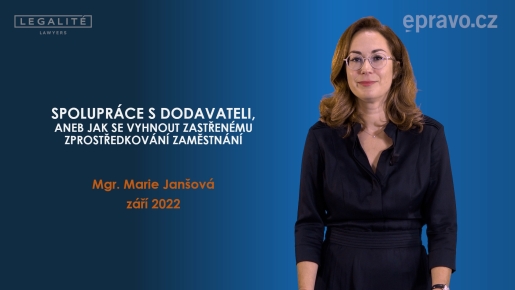 Spolupráce s dodavateli, aneb jak se vyhnout zastřenému zprostředkování zaměstnání