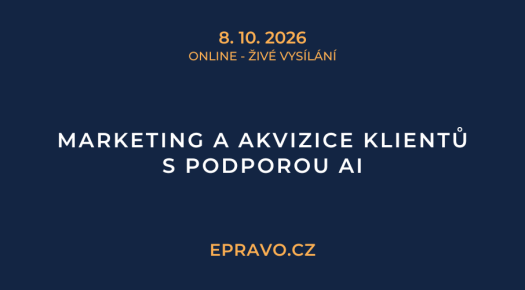 Marketing a akvizice klientů s podporou AI (online - živé vysílání) - 8.10.2026