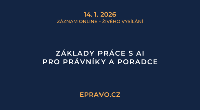ZÁZNAM: Základy práce s AI pro právníky a poradce - 14.1.2026
