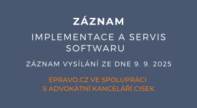 ZÁZNAM: Implementace a servis softwaru - 9.9.2025