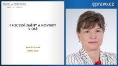 Procesní změny a novinky v OSŘ