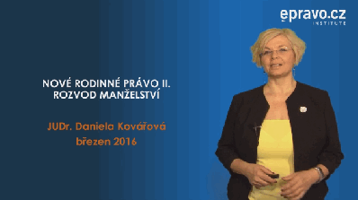 Rodinné právo II - Rozvod manželství